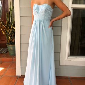 David’s Bridal Light Blue Dress